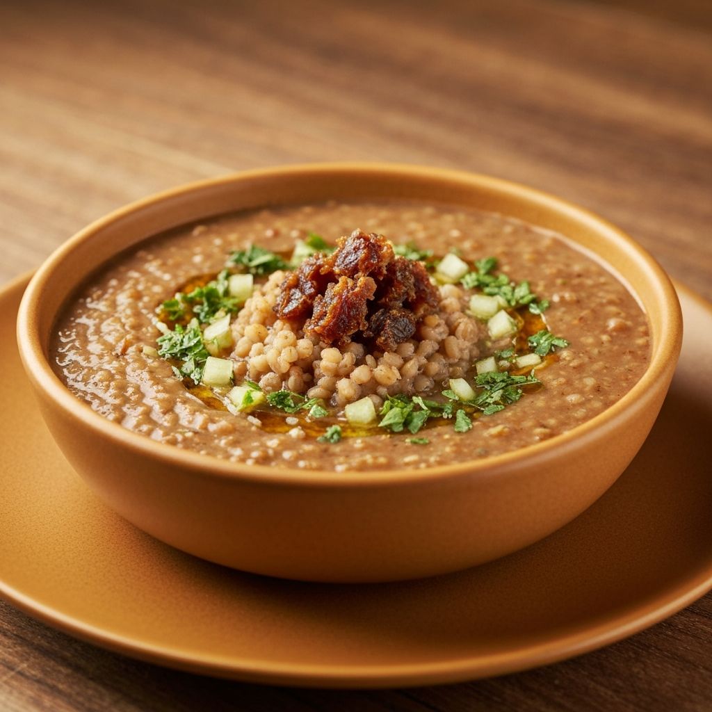 Habb Soup with Date Kushna